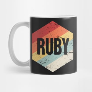 Retro Ruby Programming Icon Mug